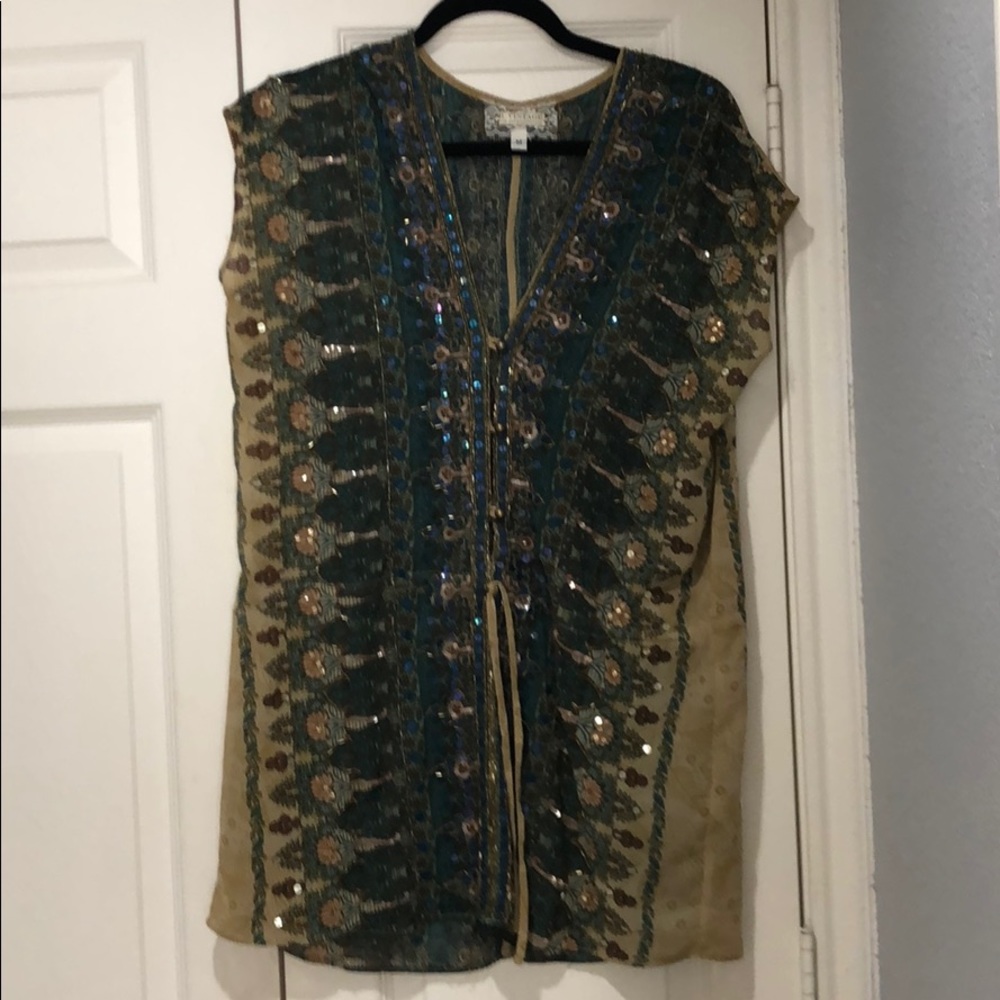 Beaded top from Anthropologie